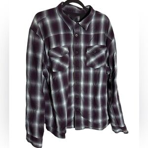 PRANA Bridget Flannel Thermal Lined Shirt XXL